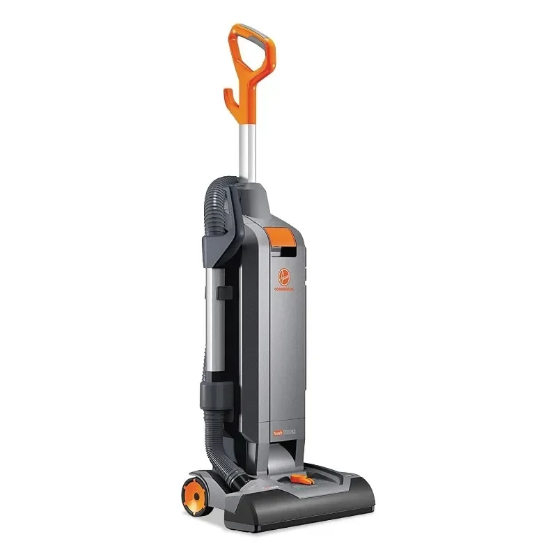Hoover Commercial HushTone Upright Vacuum Cleaner, 15 inches with Intellibelt, For Carpet and Hard Floors, CH54115, Gray 4
