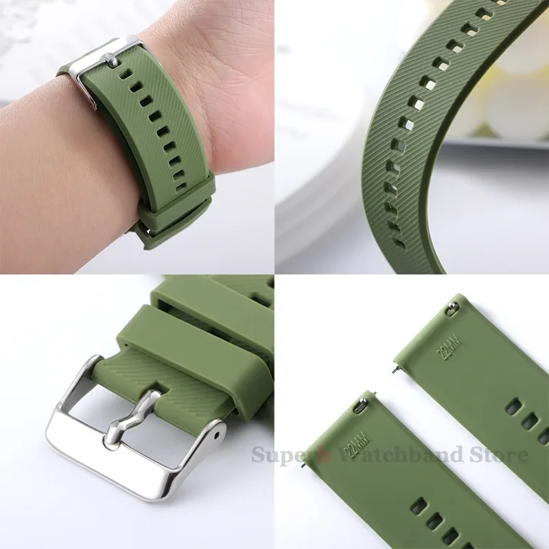 Premium Silicone Quick Release Watch Band - Versatile Wristband