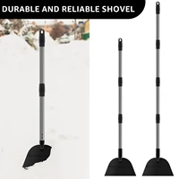 1.2/1.6m Multifunctional Flat Snow Shovel Steel Adjustable Ice Scraper Shovel Garden Weeding Scraper Sidewalk Flat Spade Tools 1