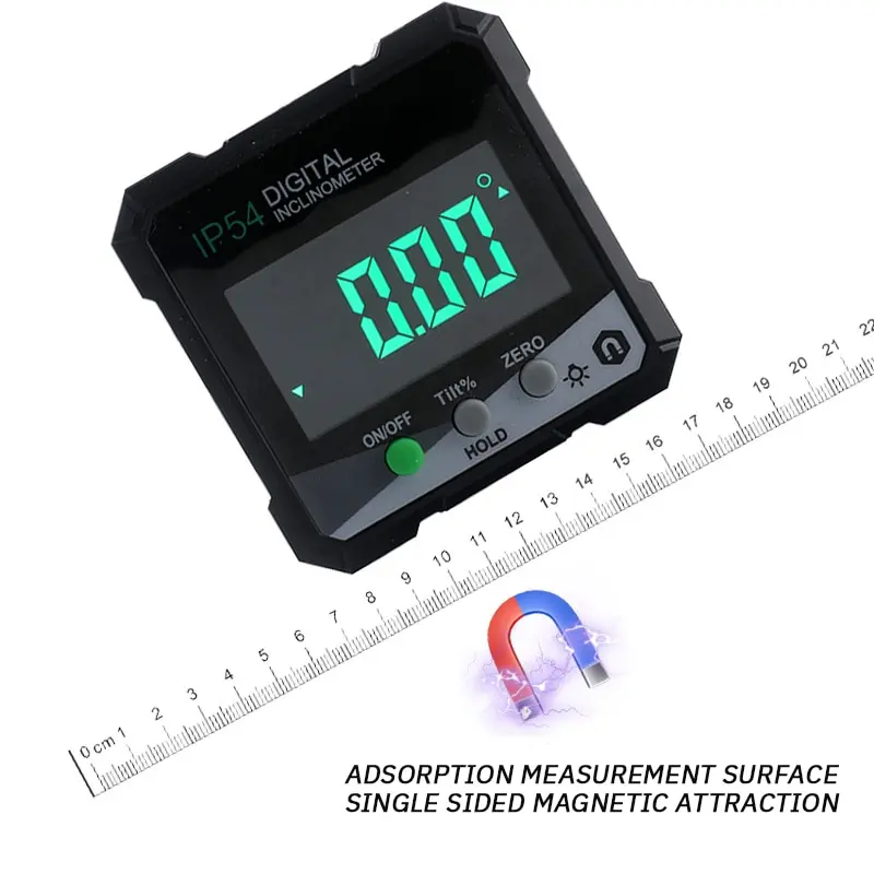 Digital Angle Gauge Magnetic Protractor Inclinometer Level Angle Finder Angle Cube Level Box with Magnes