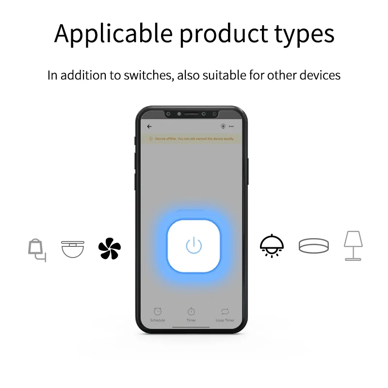 

Wifi MINI Smart Switch16A 2-сторонний Совместимый телефон с дистанционным голосовым управлением с приложением Alexa Home