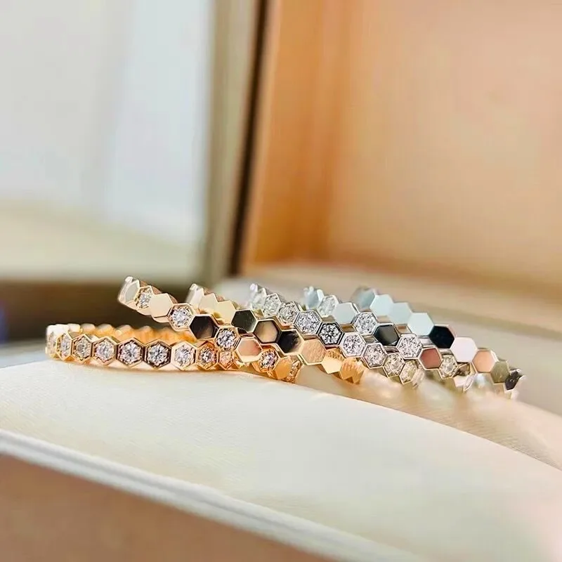 

High quality 925 sterling silver honeycomb ring for women's love nest fashion luxury brand exquisite party high-end jewelry
