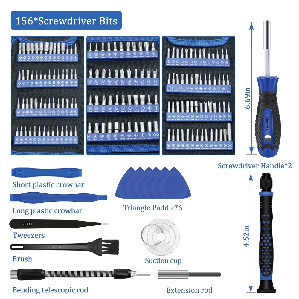 KING'SDUN 170 In 1 Precision Screwdriver Set