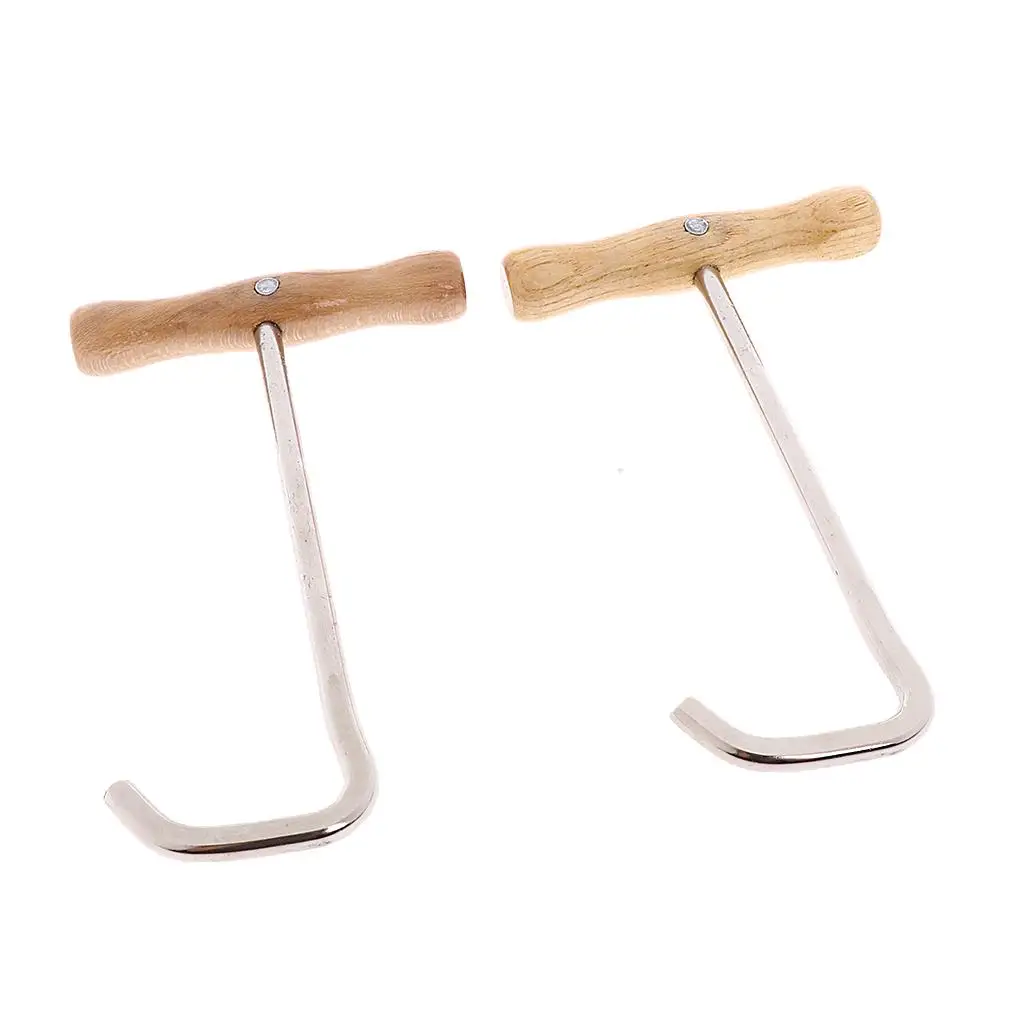 Wooden Handle Boot Pulls - Sold in Pairs