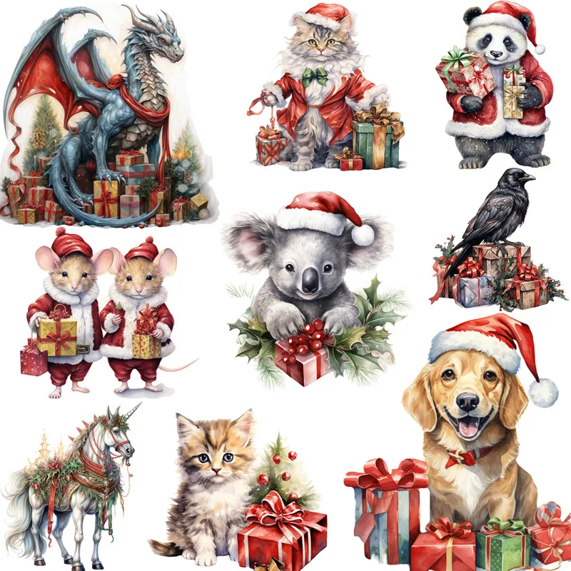 20Pcs/Pack Animals Christmas Sticker DIY Craft Scrapbooking Album Junk Journal Decorative Stickers