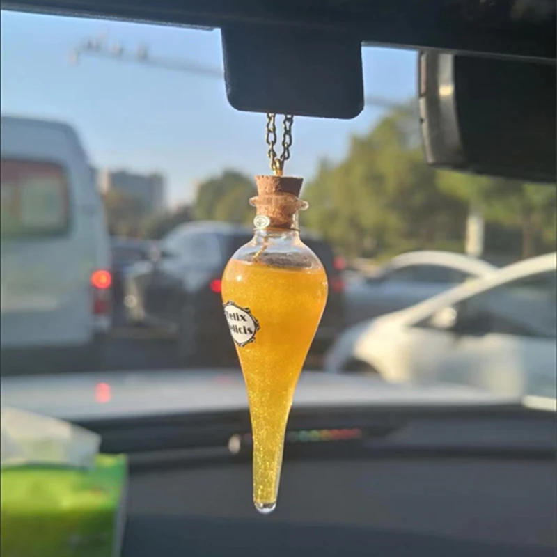 Felix Felicis Potion Magical Liquid Luck Color Changing Glass Potion Bottle Home Decoration Hanging Ornaments