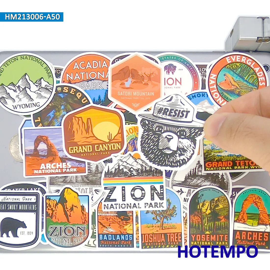 Nature Park Adventure Sticker Set – Outdoor-Themed Decorative Pack for Laptops, Phones, and Luggage – 20/30/50PCS