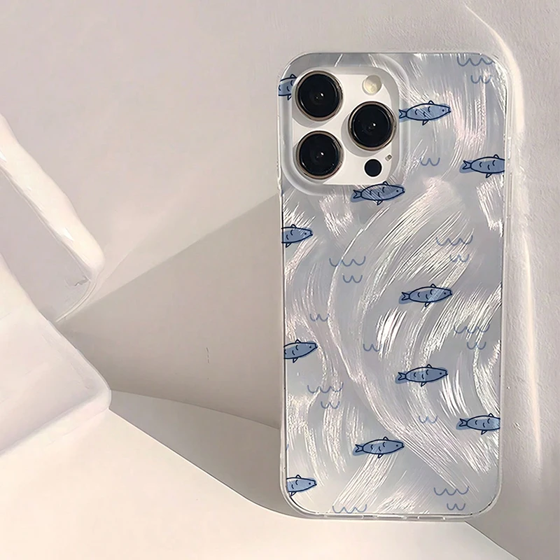 Minimalist Fish Pattern Phone Case Cover