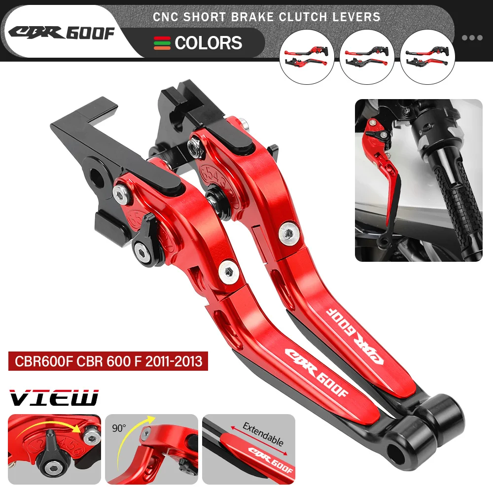 

Motorcycle CNC Aluminum Extendable Folding Adjustable Brake Clutch Levers For HONDA CBR600F CBR 600 F 2011 2012 2013