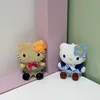 Kawaii Sanrio Hello Kitty Plush Toys Cute Cartoon Campus School Uniform Keychain Backpack Pendant Accessories Christmas Gifts 4