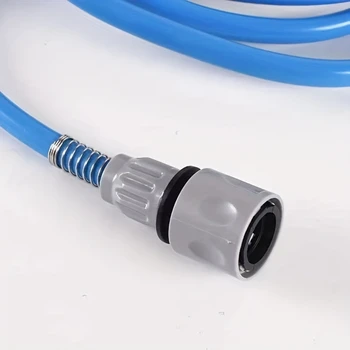 Pet Bath Massage Brush with Shower Head, 86.6inch Rubber Hose, Silicone Glove, Multi-functional Dog & Cat Cleaning Supplies, Out 5