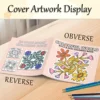 Adult Coloring Book - 7.8x7.8 Inch Flourishing Flowers Design, 24 Pages of Stress Relief and Relaxation, Perfect Gift for Year 5