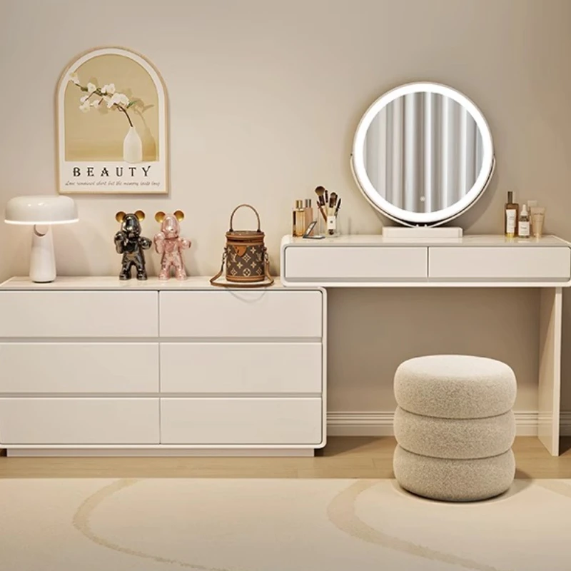 Contenitori per toeletta di design per ragazze Cassetti per trucco Semplice toeletta da scrivania moderna Tocador De Maquillaje Mobili per la casa - immagine 4