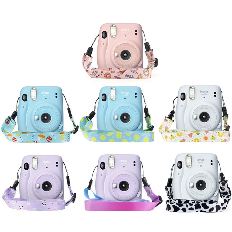 For Fujifilm Instax Mini 11 Camera Accessory PVC Material Instant Camera  Shoulder Bag Protector Cover Case Pouch With Lanyard - AliExpress