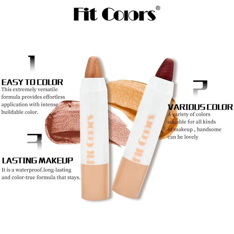 Eyeshadow Pencil eyeshadow stick eyeshadow pencil eyeshadow pen Long Lasting Waterproof Not Blooming Shiny Pearlescent Eye Shadow Makeup Eyeliner Pen Metallic Eyeshadow Stick