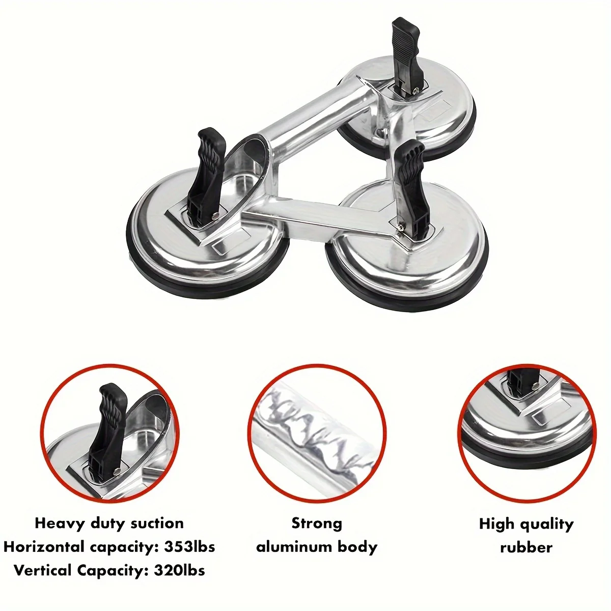 Handle Suction Cup Glass Suction Cup Dent Puller Handle Lifter For Lift