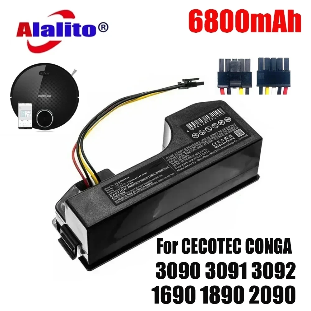 144v-li-ion-6800mah-vacuum-cleaner-conga-3090-battery-for-cecotec-conga-3090-3091-3092-vacuum-cleaner-accessories-replacement