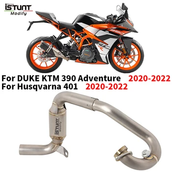 For Husqvarna SVARTPILEN 401 VITPILEN For KTM DUKE 390 ADV 2020 - 2022 Motorcycle Exhaust Link Pipe Connect Original Muffler