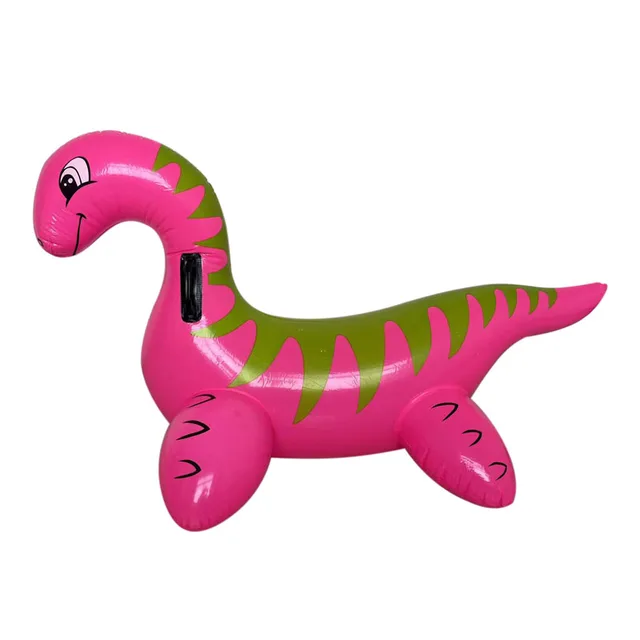 Inflatable Water Park Cartoon Children Pink Dinosaur Playing Water Surfing Toys Ride On Toy Pool Rafts Plesiosaurus Animal 6