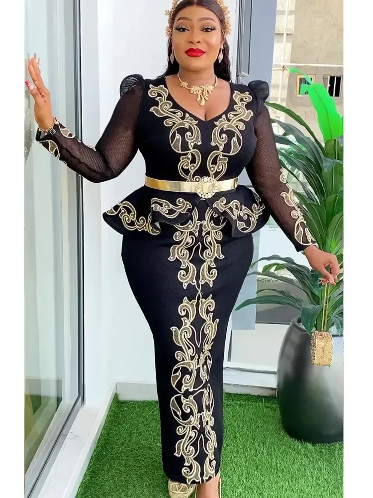 African Dresses for Women Plus Size Turkey Wedding Party Long Dress Dashiki Ankara Outfits Robe african dress
