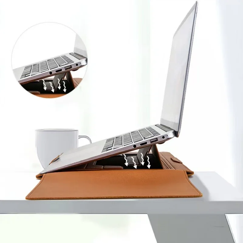 1 Borsa per Laptop, Borsa Interna con Supporto Regolabile, Borsa per Laptop da 12-16 Pollici, con Copertura Protettiva per la Conservazione - immagine 6