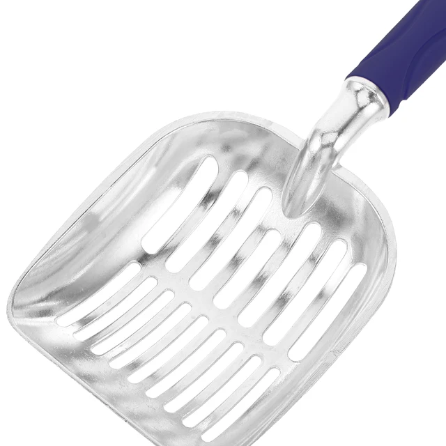 Pet Cat Litter Scoop 35X13.5X5Cm Ergonomic Handle Stainless Steel Sifting Scooper For Clumping Sand Waste Poop Sifting 5