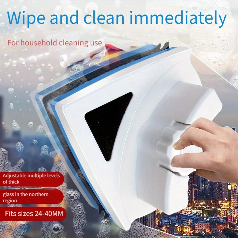 Window Cleaner Double-sided Magnetic Multi-functional Double-layer Glass Cleaner