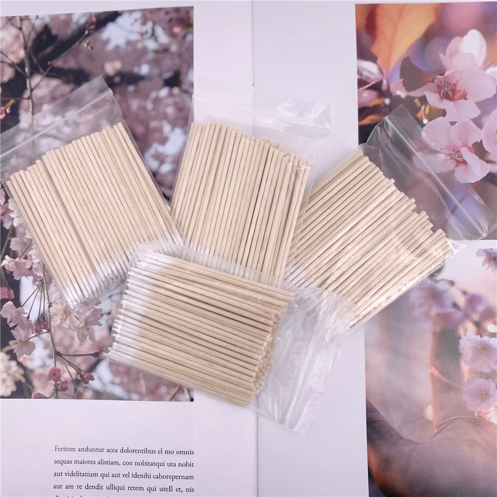 Cotton Swabs Wood Cotton Swabs Disposable Cotton Swabs 1000 pcs Wood