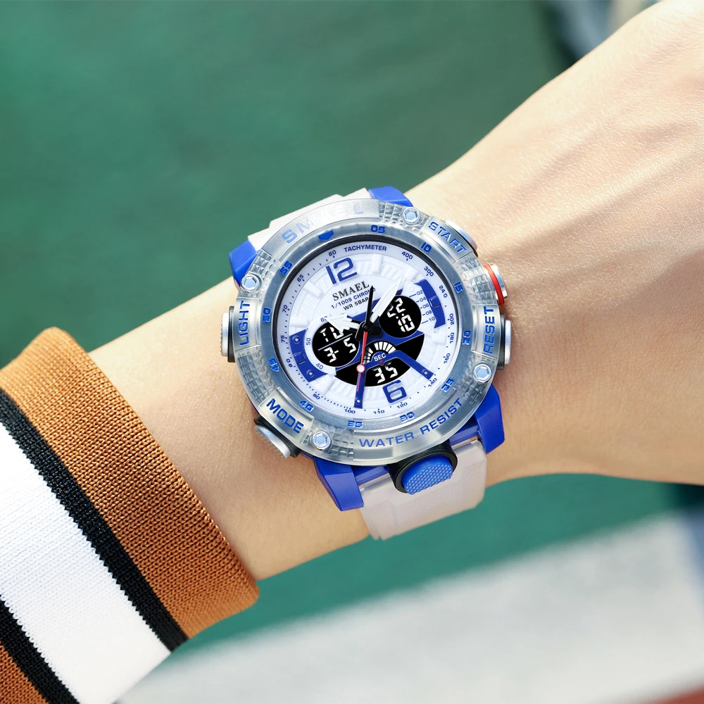 SMAEL Orologi sportivi Orologio da uomo Display digitale a LED