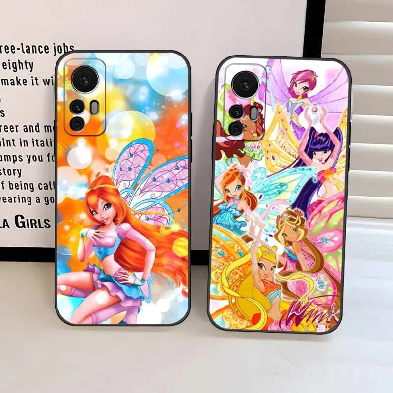 Custodia Per Telefono Girl W-Winx Clubs Per Xiaomi 11 Poco F3 X4 M4 M3 X4 Gt 9 12 11T 13 9T 9Se 11I Pro Ultra Note10 Lite Cover Posteriore