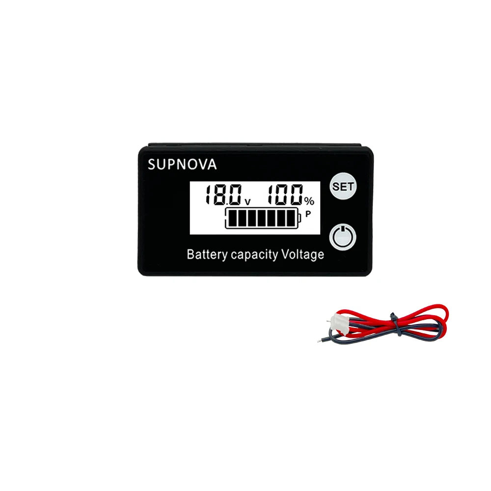 Battery capacity power meter installation example