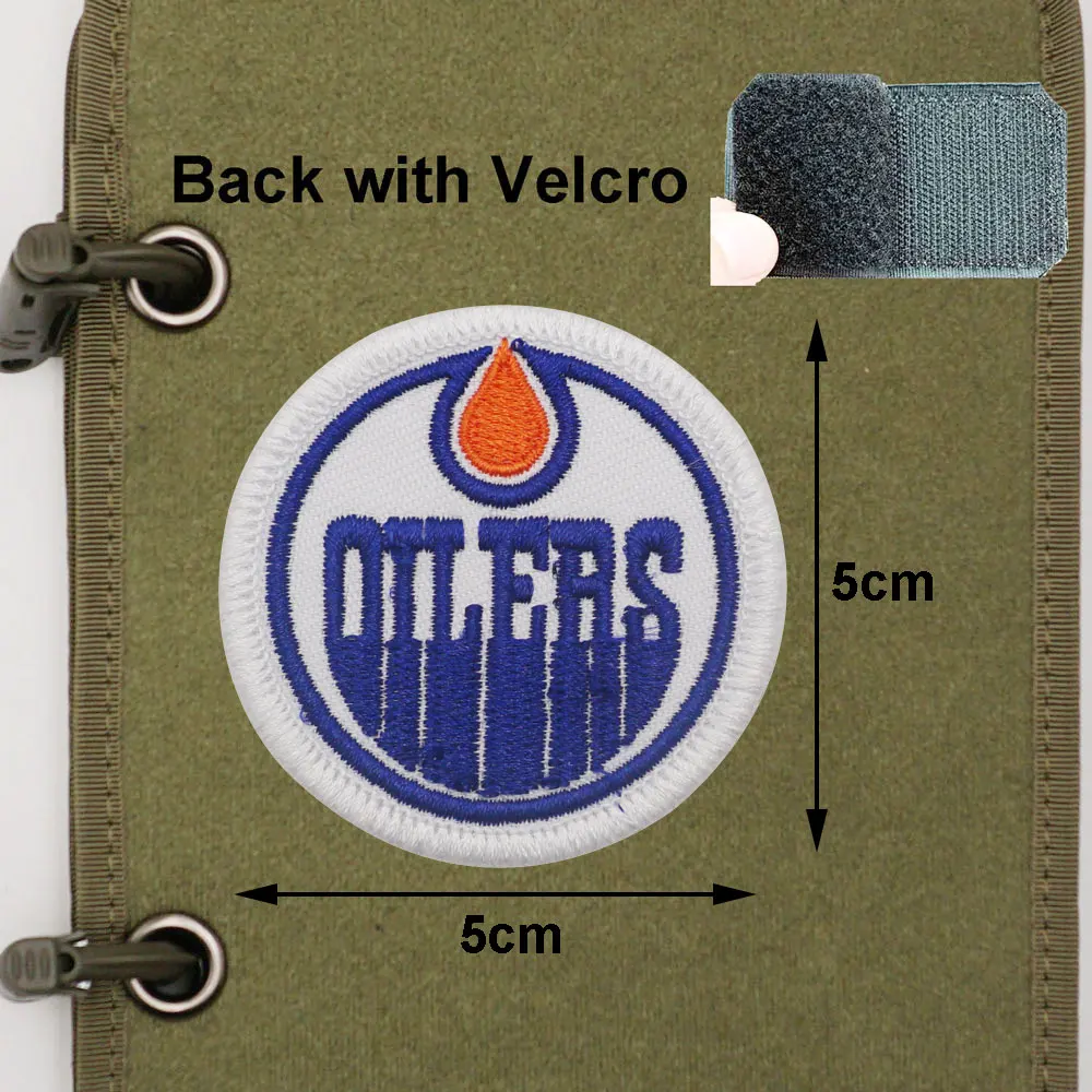 High-Quality Customizable Embroidered Tactical Patches with Canadian Ice Hockey Team Logo