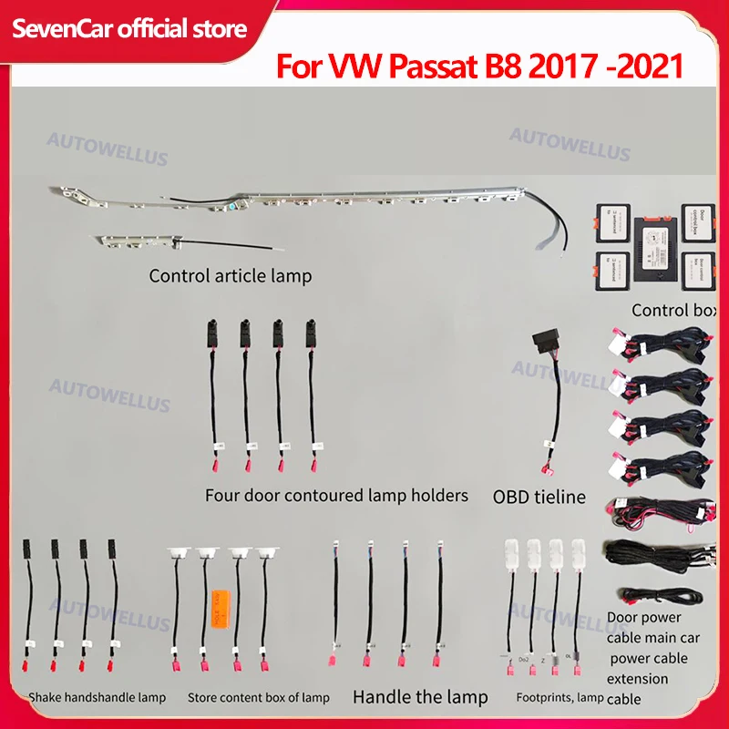 

Лампа для VW Passat B8 2017 2018 2019 2020 2021, 30 цветов