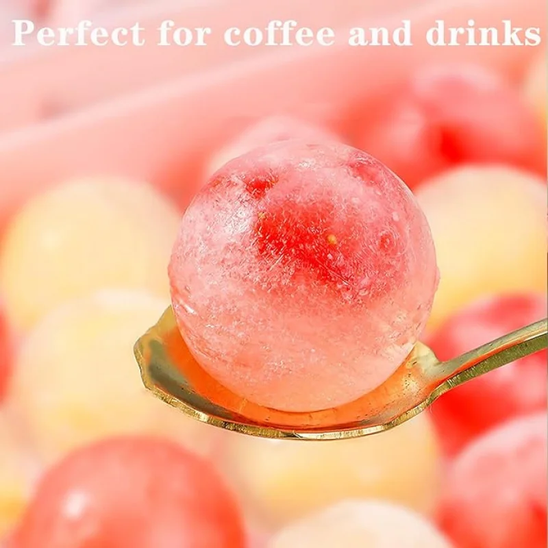 Ice Cube Mold 1pc Round ice cube tray for freezing cocktail ice round ice cube tray with lid spherical ice drink