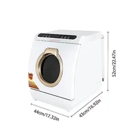 Portable Countertop Dishwasher 900W 5 Cleaning Modes 360° Dual Spray Air-Dry 3-in-1 Function Ideal Small Spaces & On-The-Go 2