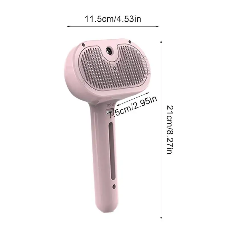 Upgraded Pet Spray Grooming Comb Steamy Floating Hair Removal Tool for Dogs Cats Easy Cleaning Comb Pets Styling Accessories