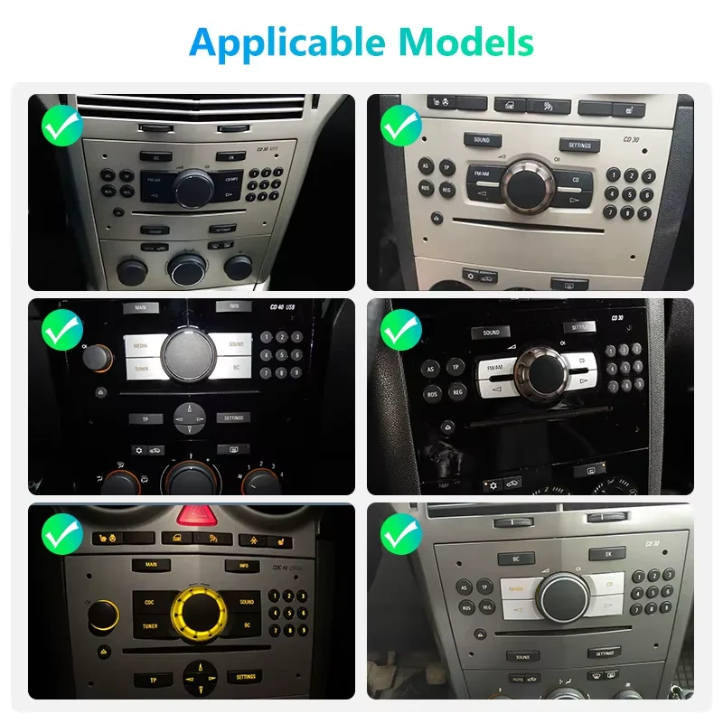 Radio para Auto Junsun de 7 Pulgadas con Android, CarPlay Inalámbrico, Android Auto, Estéreo para Opel Vauxhall Astra H G J Zafira B Corsa C Antara Vectra Vivaro Meriva Combo Signum Tigra TwinTop, WiFi, GPS, Navegación, SWC, 4G-LTE, Bluetooth, Pantalla Táctil Multimedia + Guía de Instalación 4