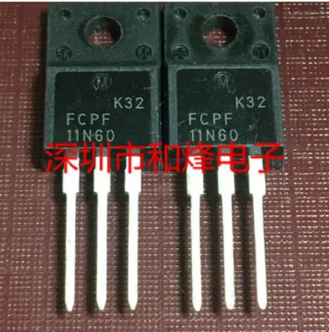 

Free Shipping 20pcs 50pcs FCPF11N60 TO-220F 650V 11A