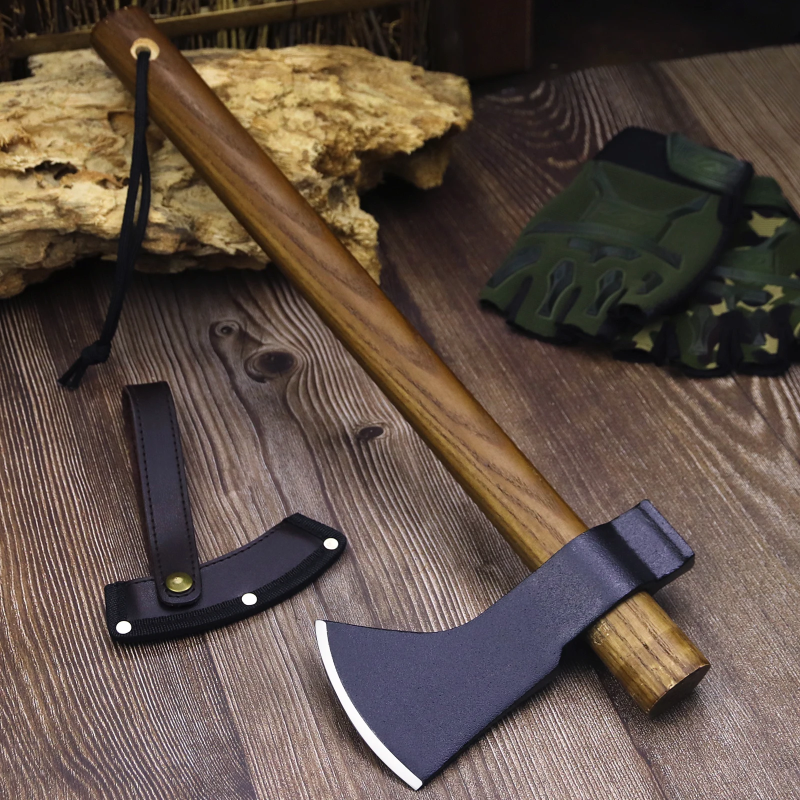 WPKOPYA USA Detachable multi-purpose Sharp Outdoor Axe, Jungle survival Axe, Camping beech axe 2