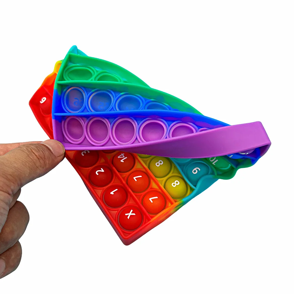 3pcs/Set 12x12 Multiplication Game Pop Toys, Help Kids Learn Math Easy Medium Hard Training Educational Fidget Toys