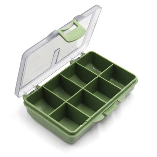 1-8 Compartments Storage Box Carp Fishing Tackle Boxes System Fishing Bait  Boxes Soft Fish Lure
