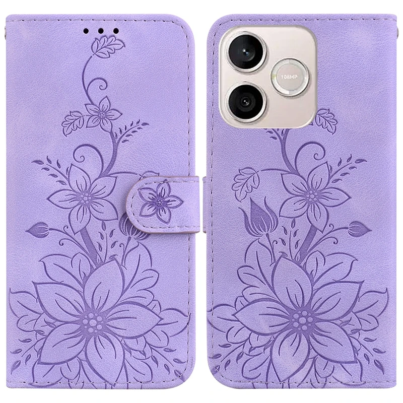 Solid Color Leather Flip Wallet Phone Case Cover