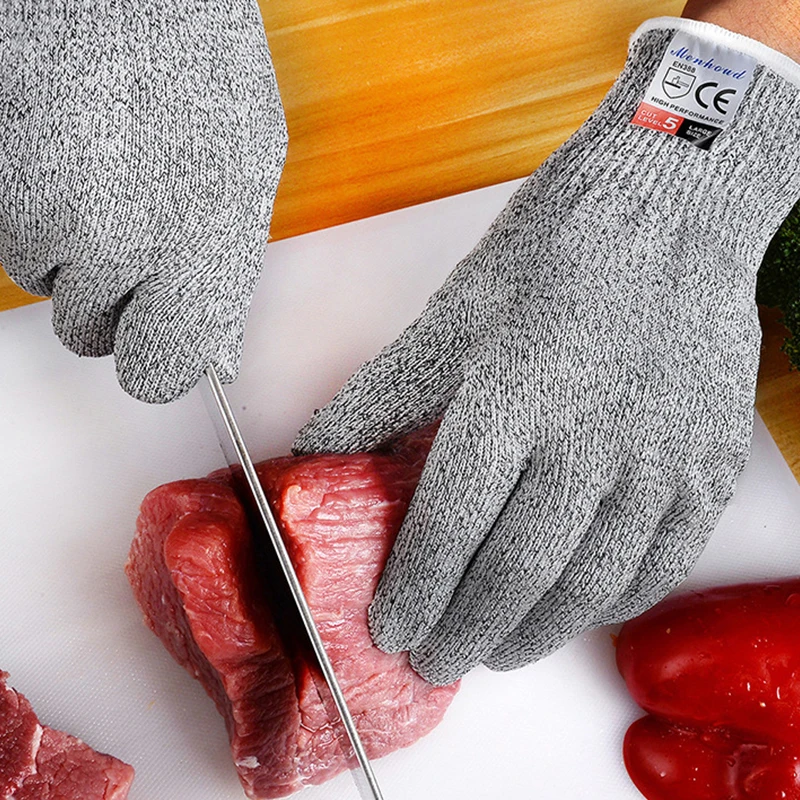 HPPE Level 5 Safety Anti Cut Gloves High-strength Industry Kitchen Gardening Anti-Scratch Anti-cut Glass Cutting Multi-Purpose