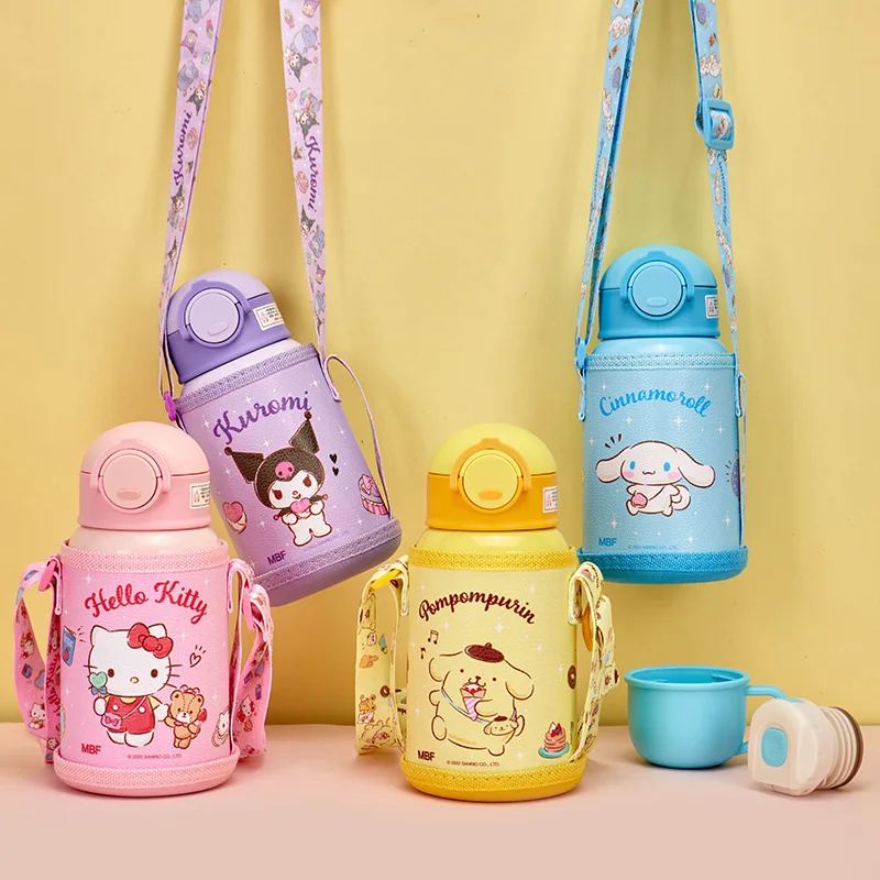Sanrios Thermos Cup Kawaii Hello Kitty Cinnamoroll Kuromi Cute Large