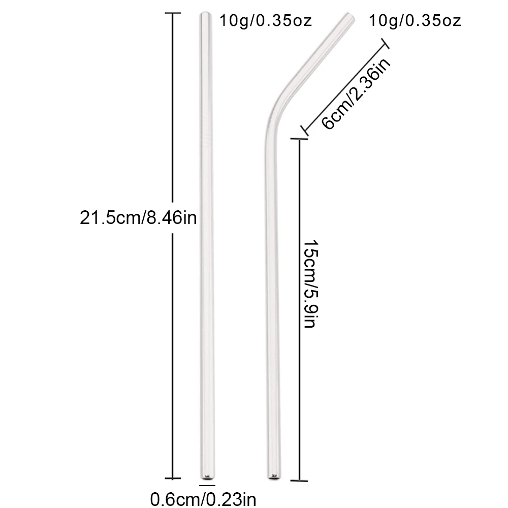 Elegant Rose Gold Reusable Stainless Steel Straw Set with Cleaning Brush - 14 Piece Home and Bar Collection