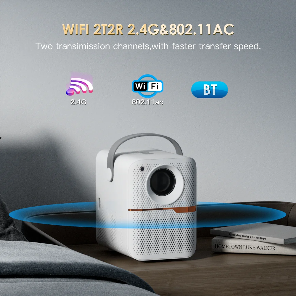 포카보 프로젝터 P10 4K 안드로이드 14 듀얼 Wifi6 250ANSI 올위너 H713 BT5.0 1080P 1280*720P 홈시네마 야외 프로젝터