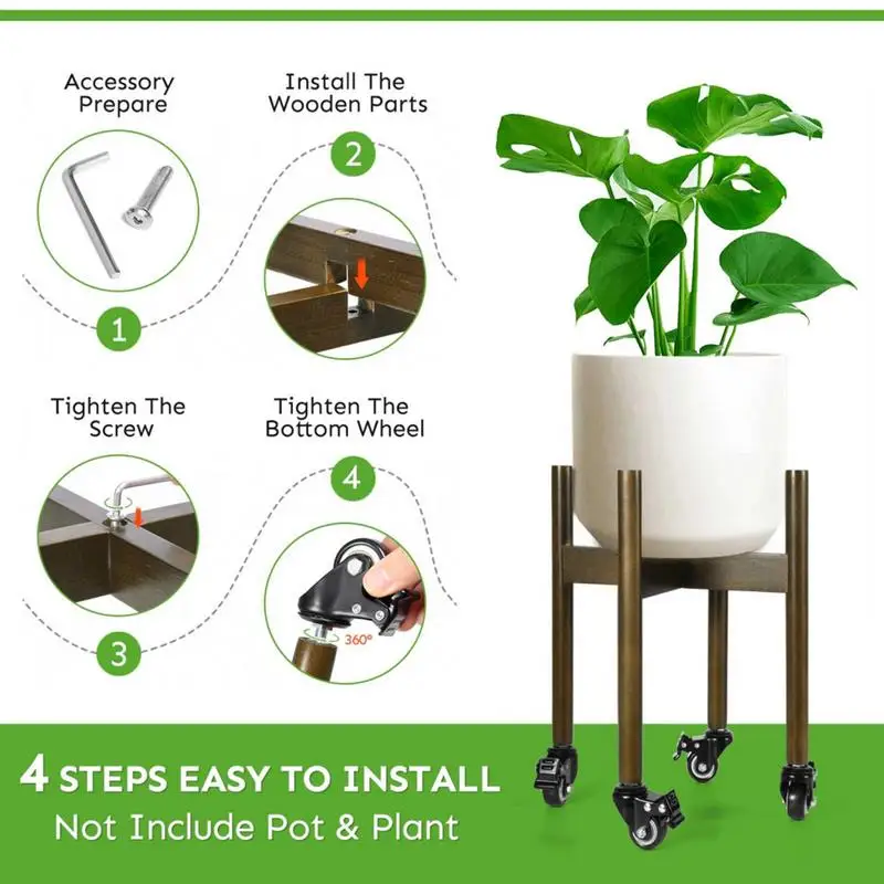 Tall Plant Stand With Wheels Tall Rolling Plant Stand Wheel On Wheels For Heavy Pots Holder Pot For