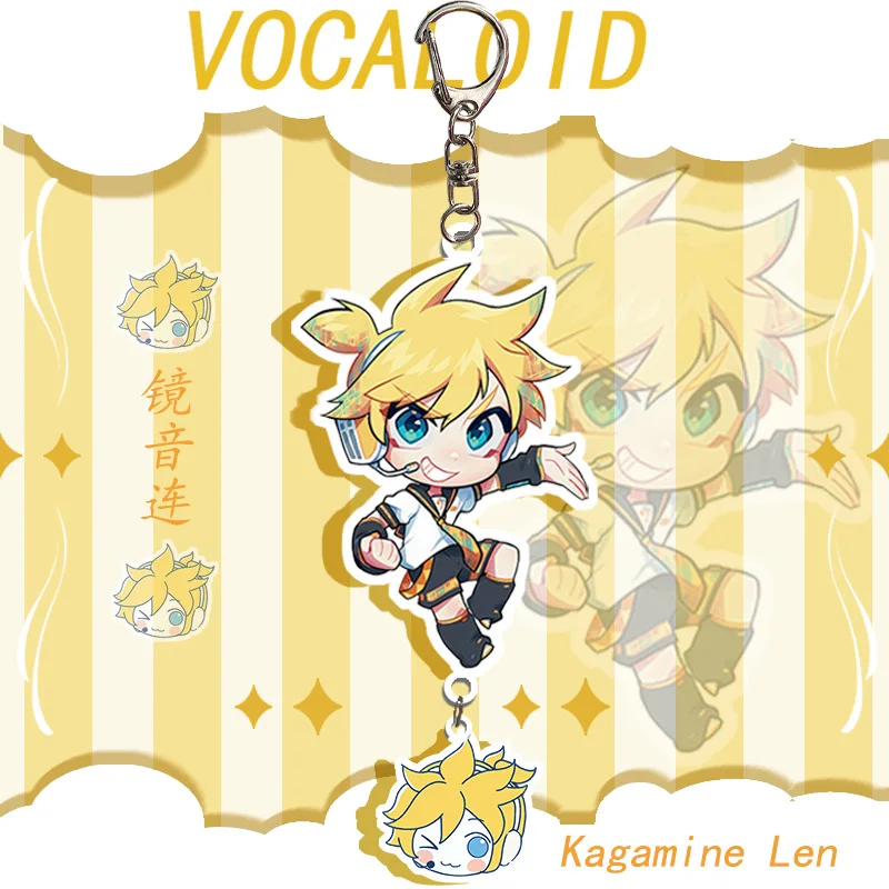 Kawaii Vocaloid Acrylic Keychain Pendants - Anime Character Figures Collection