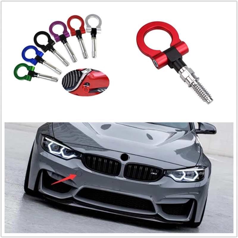 Screw-On Front or Rear Racing Tow Hook KIT For MINI Cooper R50/R52/R53/R55/R56 02-09 rear tow hook car winch hook