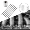 5m*5cm Exhaust Manifolds Titanium Heat Wrap Tape Thermal Wrap Exhaust Heat Bandage Tape Manifold Downpipe Silver Adhesive Tape 2